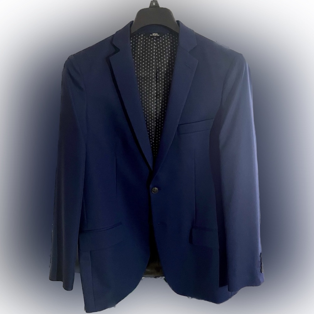 Haggar Dk Blue 40R Slim Fit Suit Jacket (Never Used!)